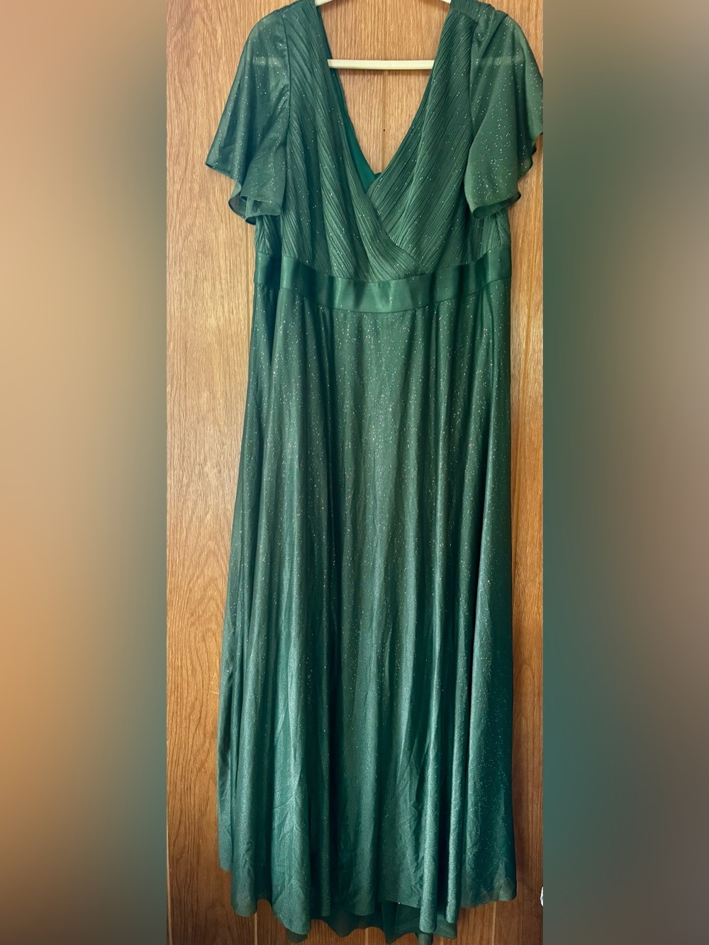 Ever Pretty Deep Green Sparkle Maxi Dress